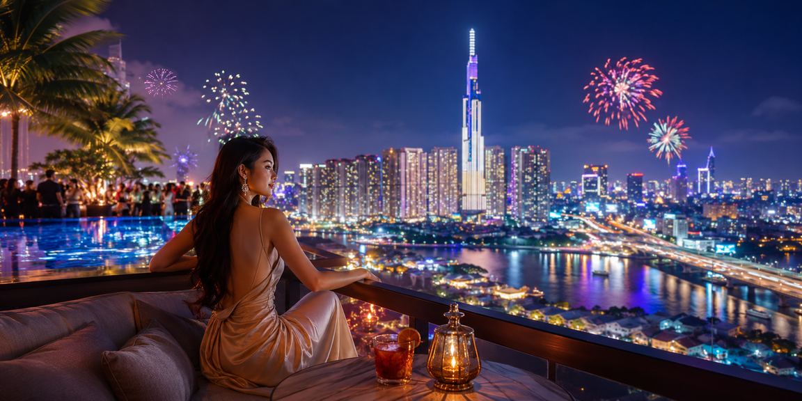 Không khí lễ hội tại TP Hồ Chí Minh gợi chủ đề thanh toán giải trí